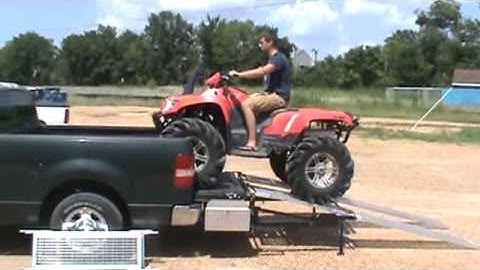 Loading Artic Cat Pro 1000 using Ramp Buddy Receiver Hitch Mounted Loading System