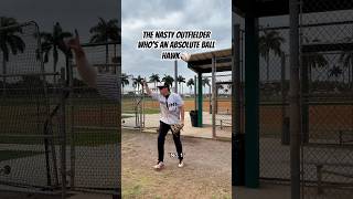 Benny Rodriguez CALLS everything! 🔥 #viralshort #baseball #baseballszn #outfield #baseballplayer