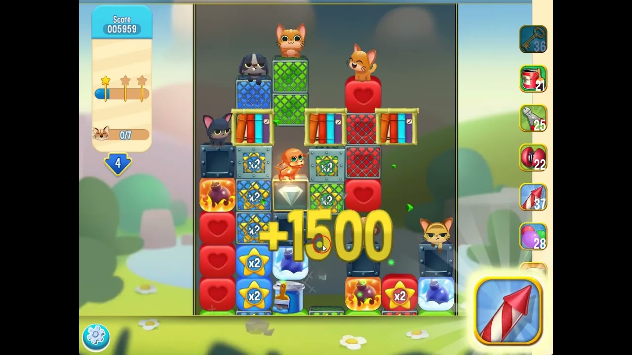 Pet Rescue Saga level 5376 no boosters | PuzzledCubes.site