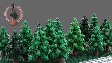 Accessories for your LEGO railway – realistic LEGO trees