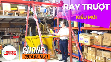 MÁY TỜI RAY CHẠY, CẨU RAY TRƯỢT 500KG THẾ HỆ MỚI lắp được ở cửa sổ, ban công hẹp.