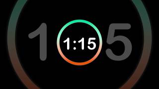 ⏱️ 1 Minute 15 Second Countdown Timer | Clock Ticking Sound &amp; Alarm