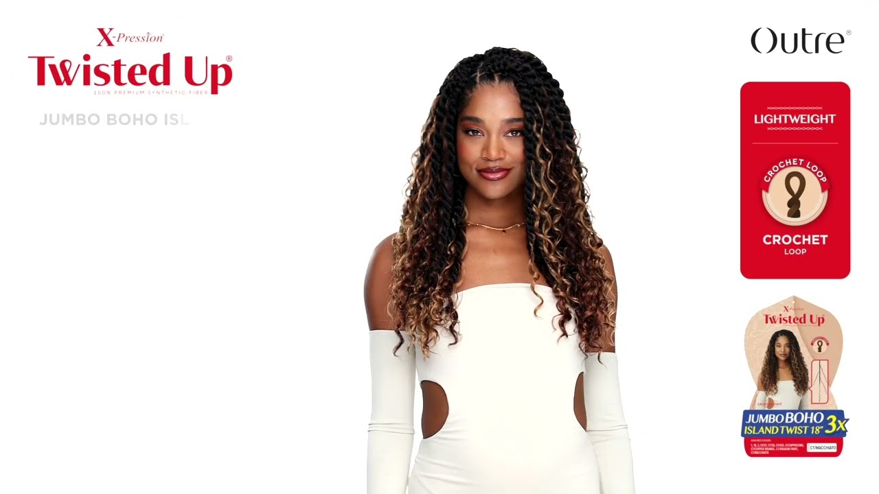 Outre Crochet Braids X-Pression Twisted Up 3X Jumbo Boho Island