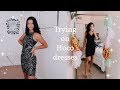 trying on homecoming dresses | Hoco dress ideas
