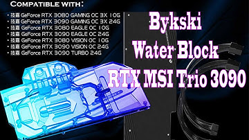 Installing Bykski Water Block on RTX MSI Trio 3090 in 2021