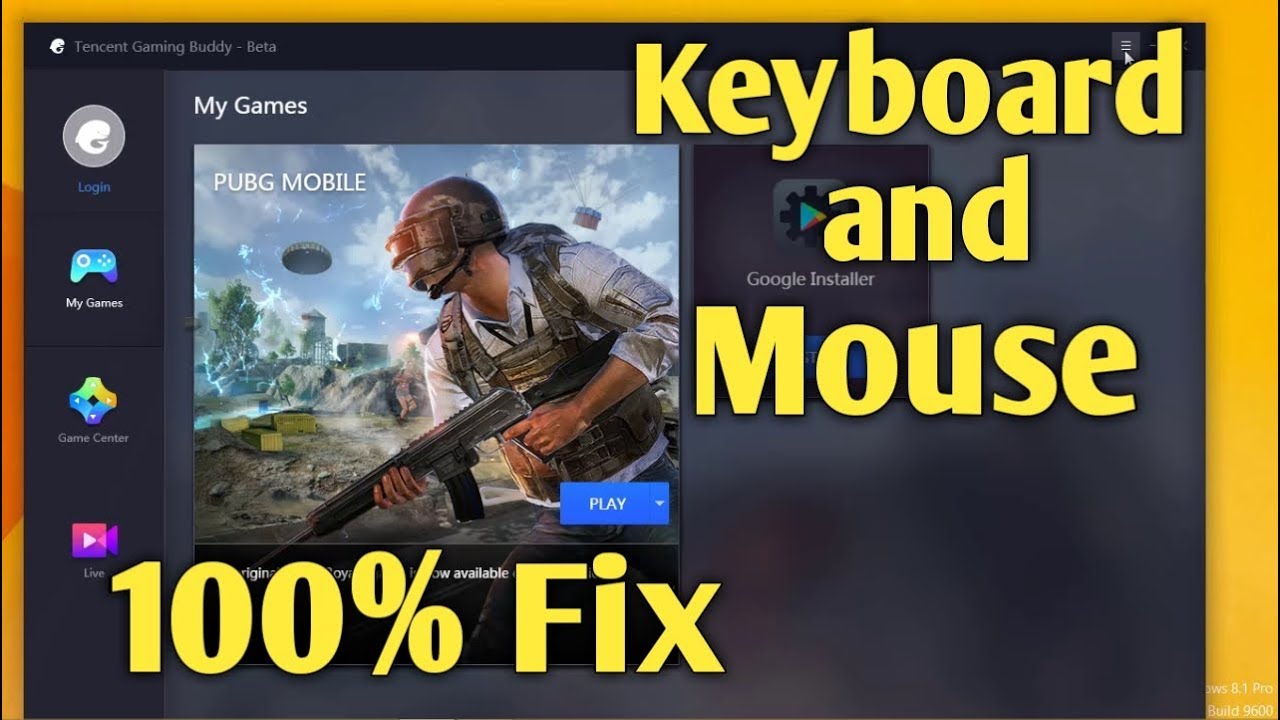 [Hindi] Tencent gaming buddy keyboard mouse not working || Pubg ...