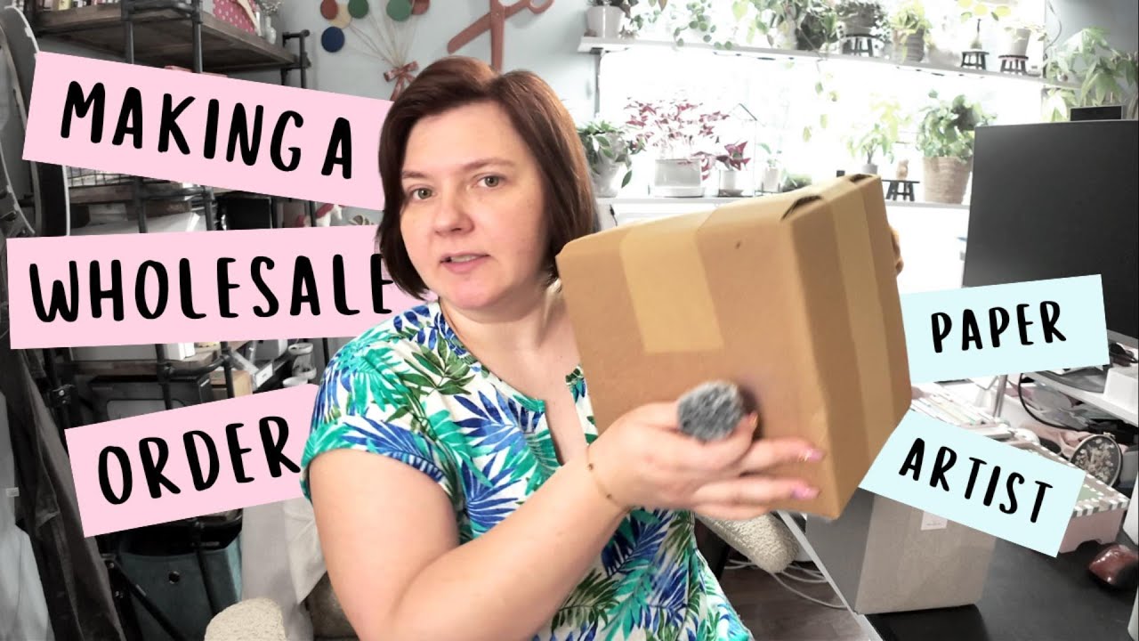 Making a wholesale order as a paper artist start to finish