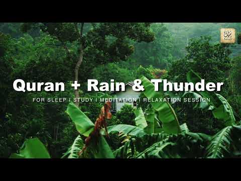 Rain and Peace Quran Recitation for sleeping relaxation meditation #quranrain #quranrecitation