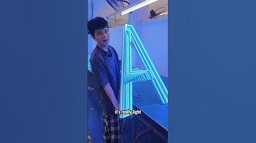 Unique design, bright luminous characters, eye-catching! #ledlight #signature #lightbox #ledsign