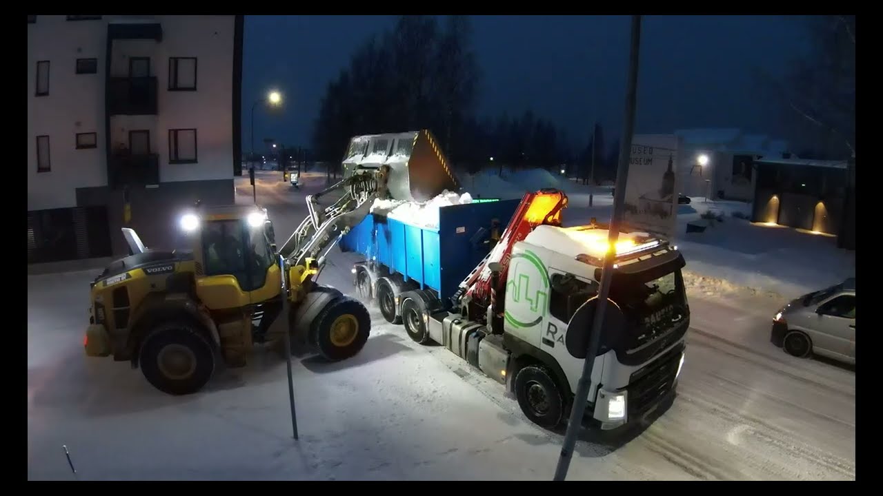 Winter property maintenance in Finland 4K