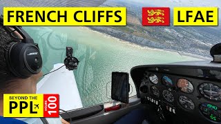 Cliffs on the French coast: Charleroi (EBCI) to Eu Mers Le Treport (LFAE) with another pilot