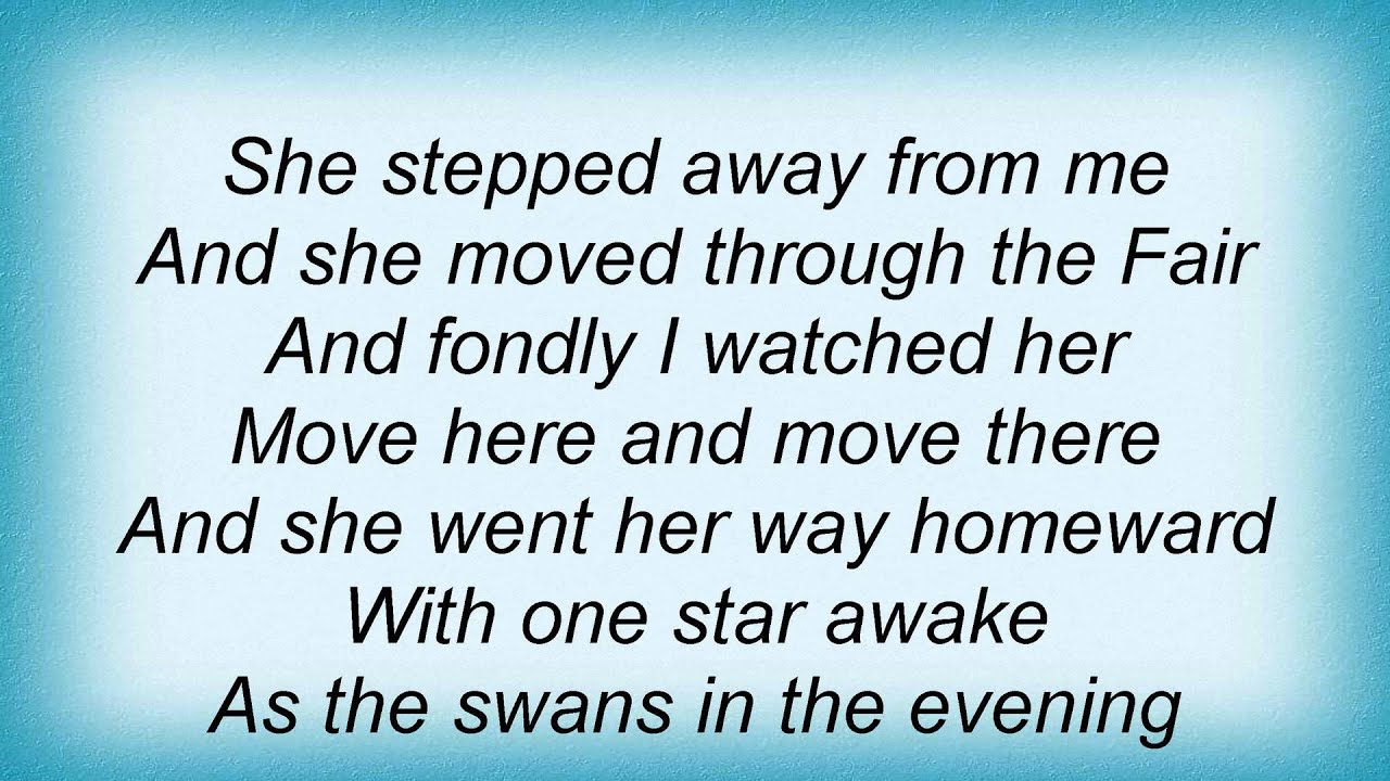 Loreena Mckennitt She Moved Through The Fair Lyrics YouTube Loreena Mckennitt She Moved Through The Fair Lyrics YouTube