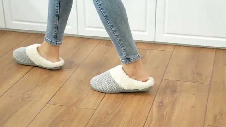 Indoor Bedroom Foam Fuzzy Slippers for Women's