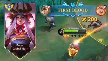THIS IS WHY FREYA BEST IN EXP LANE!!! ( MUST WATCH ) FREYA BEST BUILD 2025 - MLBB