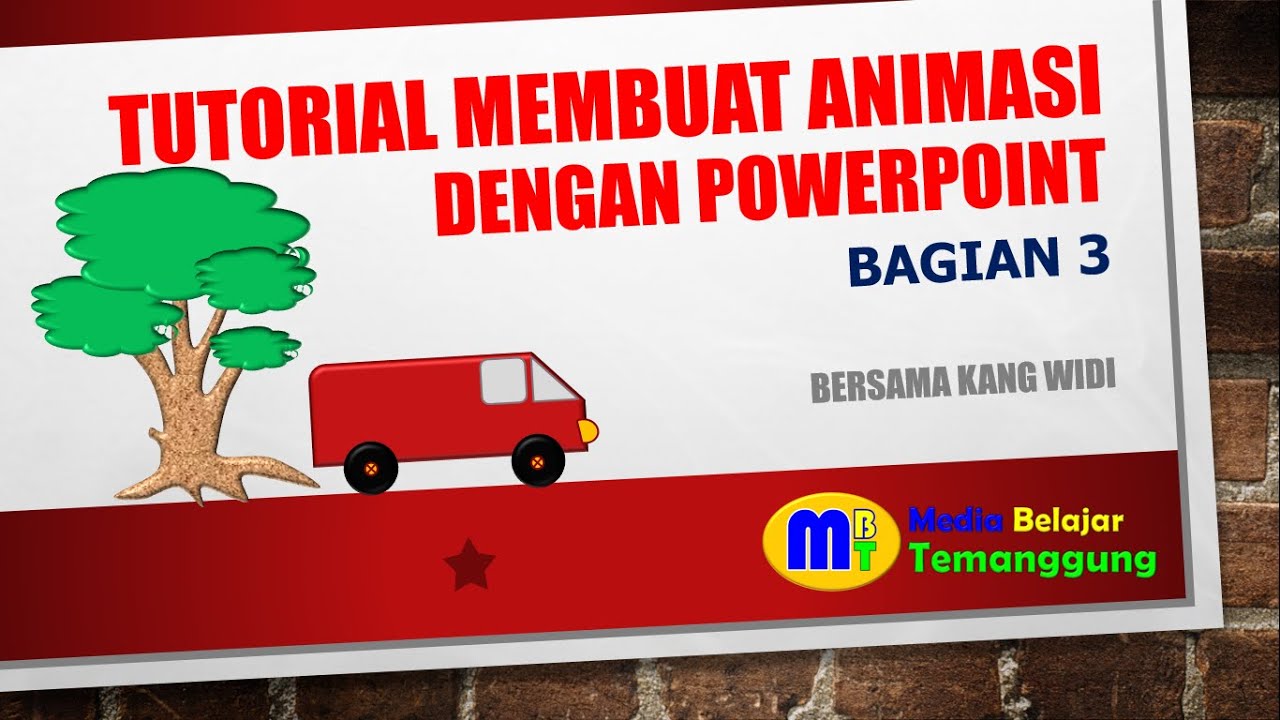 Tutorial Cara Membuat  Animasi  Mobil  Berjalan  YouTube