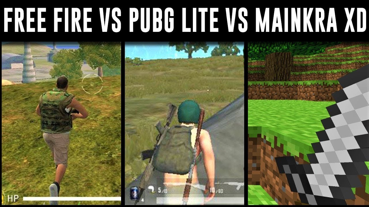 Free Fire vs Pubg Mobile LITE vs Mainkra *Pelea de inva ...
