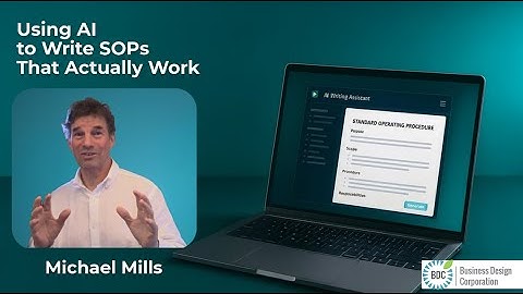 Using AI to Write Your SOPs