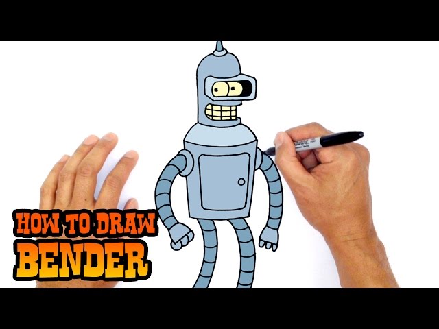 How to Draw Bender | Futurama
