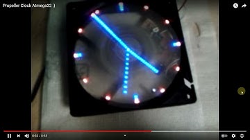 Propeller Clock by Atmega32
