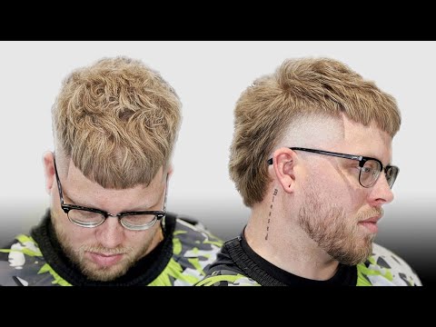 Best Mullet Crop Top Haircut Tutorial 🔥 High Taper Detailed Scissor Work Breakdown