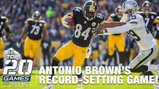 In nfl network's 15th best game of 2015, the pittsburgh steelers
defeated oakland raiders an entertaining contest steel city. antonio
brown set...