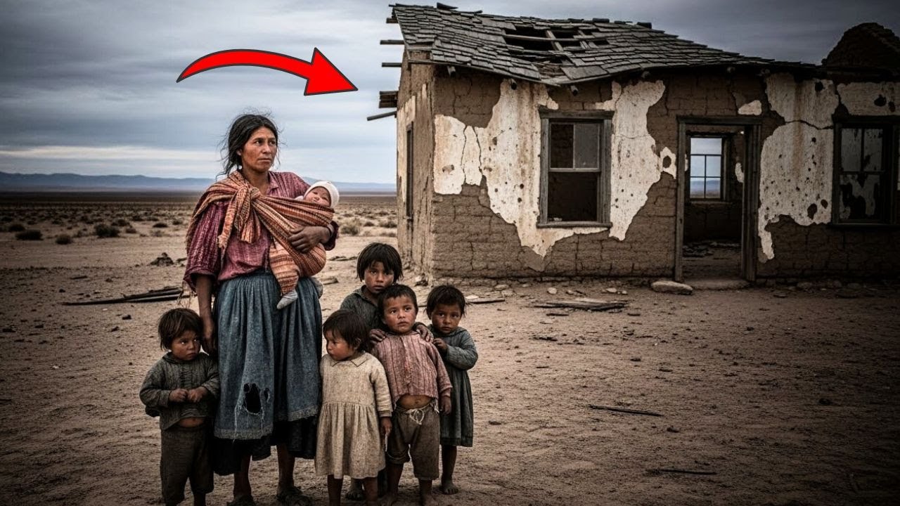 Expulsada en Nochebuena con cuatro hijos — pero el pesebre abandonado escondía un milagro