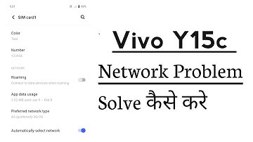 Vivo Y15c How To Fix Network Problem