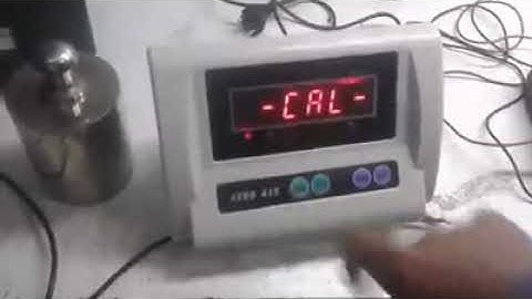 China Aero A15 weighing scale calibration method