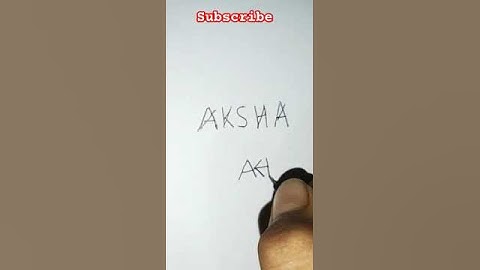 ✨ Aksha Name Logo ✨ | #shorts | #viral | #youtubeshorts | #trending | #art |#drawing | #shortsfeed