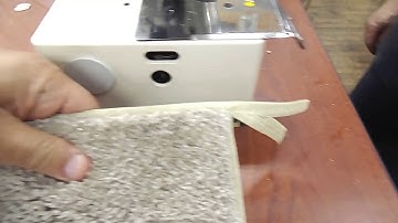 Mohawk Carpet Sample sewn with NC SBAII Automated Carpet Binder