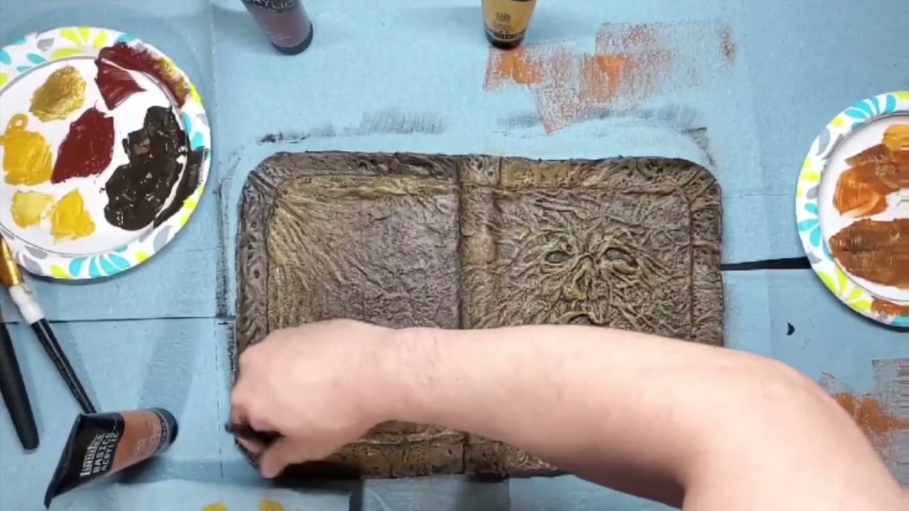 How to Paint your Necronomicon cover