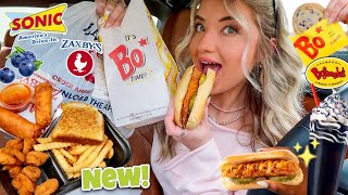 Eating NEW SPRING FAST FOOD ITEMS For The Entire Day!