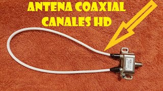 ¿COMO? HACER ANTENA 📡COAXIAL CASERA HD📺☝ (HOW TO MAKE HOME ANTENNA)