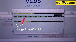 VW Golf 6 ESC off coding VCDS