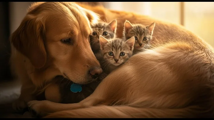 Mama Dog Who Lost Her Puppies Was Heartbroken Until She Got Kittens