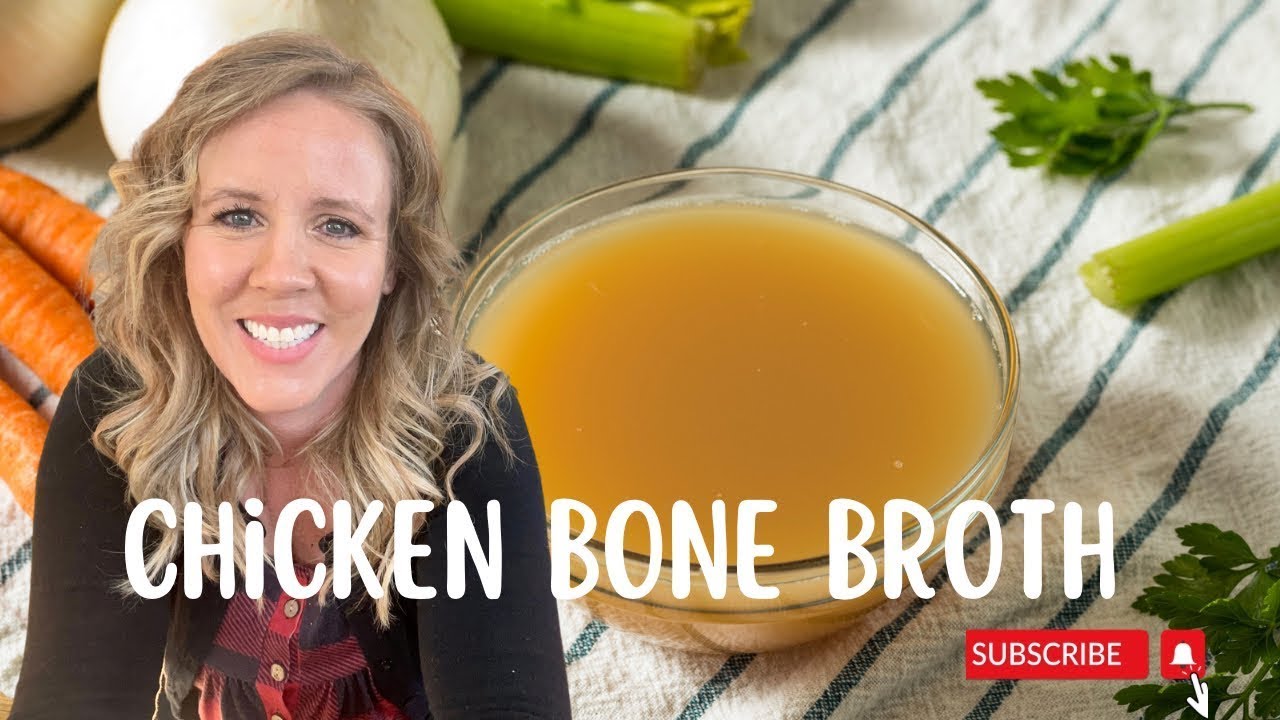 How to Make the Easiest Chicken Bone Broth Stovetop Bone Broth Recipe