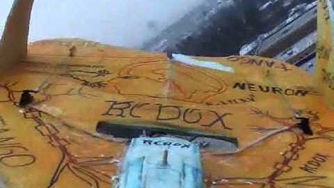 RCDOX 2011 NEURON TANGO front view flight RC plane