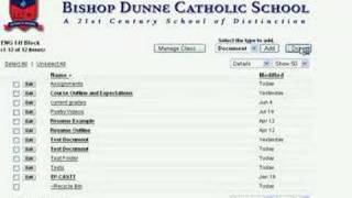 Edline Tutorial: Contents Section