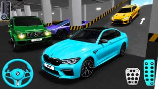NEW  BLUE BMW M5 & SUPERCARS 🚗 VS IMPOSSIBLE PARKING CHALLENGE 😱 | 3D Driving Class Gameplay Video screenshot 1