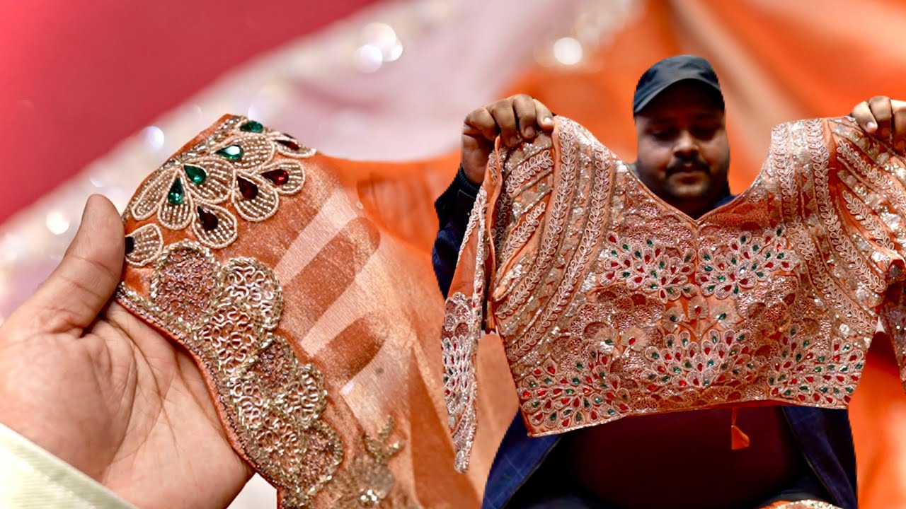 शादी और पार्टी सुपरहिट - पोशाक और लहंगे धमाका साड़ी कलेक्शन |Latest Handwork Design in Chandni Chowk