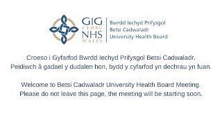 BIPBC - BCUHB, Live Stream