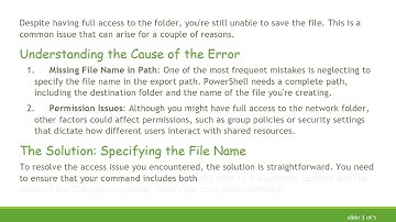 Troubleshooting Export-Csv to Network Drive in PowerShell