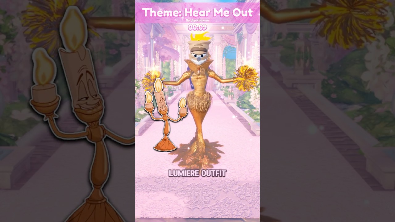LUMIERE from DISNEY in DRESS TO IMPRESS! 🕯️ 