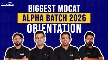 MDCAT Alpha Batch Orientation 2026