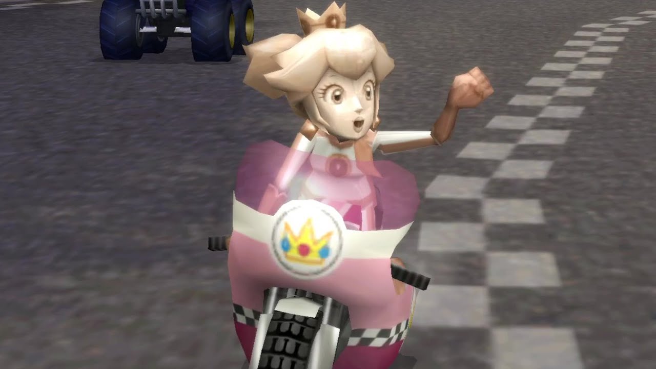 Pink Gold Peach in Mario Kart Wii