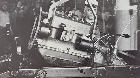 How The Model A Ford Engine Was Built; The Engine Assembly Line 1928 1931
