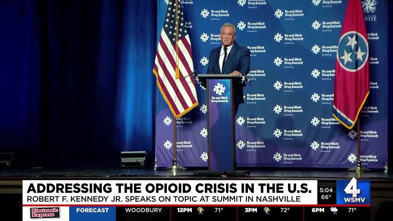 Health Secretary Kennedy addresses drug addiction during speech in Nashville