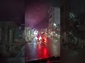 Night Rain Drive | Bus Passing Through Narrow Kerala Road 🌧️”
