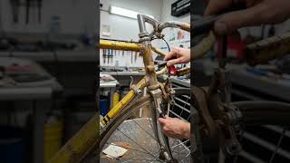 🚴 ASMR Bicycle Restoration Full Rebuild of Gold Cinelli Supercorsa 1978 from Abandoned to Brand new