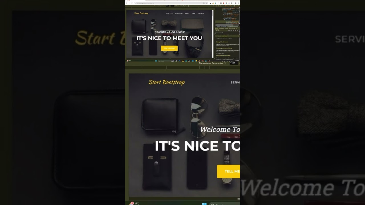 Clone or duplicate bootstrap website template to Elementor Wordpress 